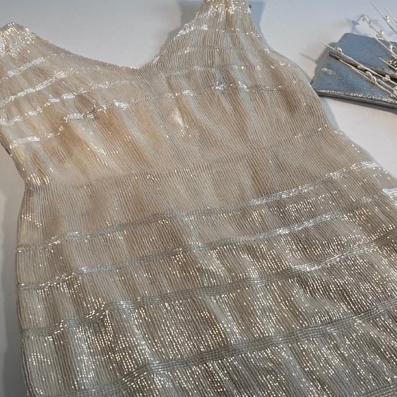 Emilienne Manassé Dresses & Skirts - Vintage Emilienne Manassé Beaded Haute Couture Silk Wedding Dress